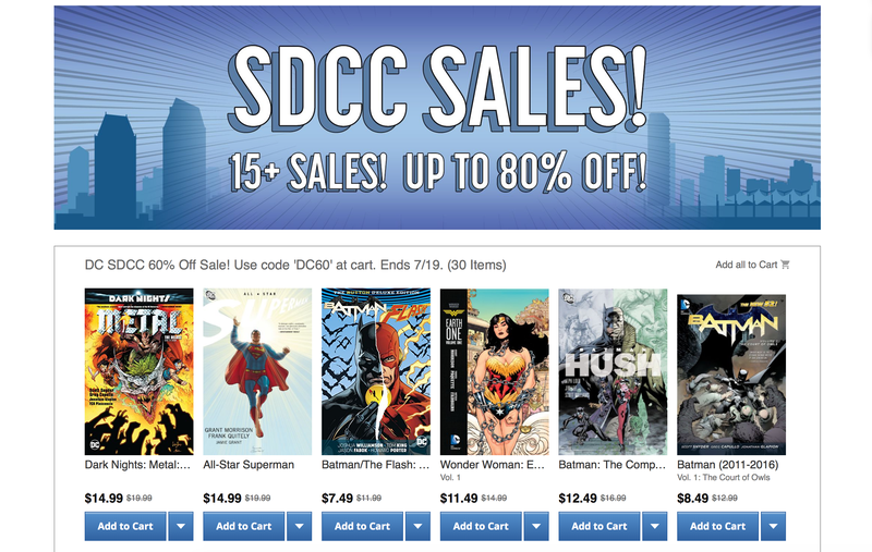Rebajas de ComiXology por San Diego Comic-Con | ComiXologyImagen: ComiXology